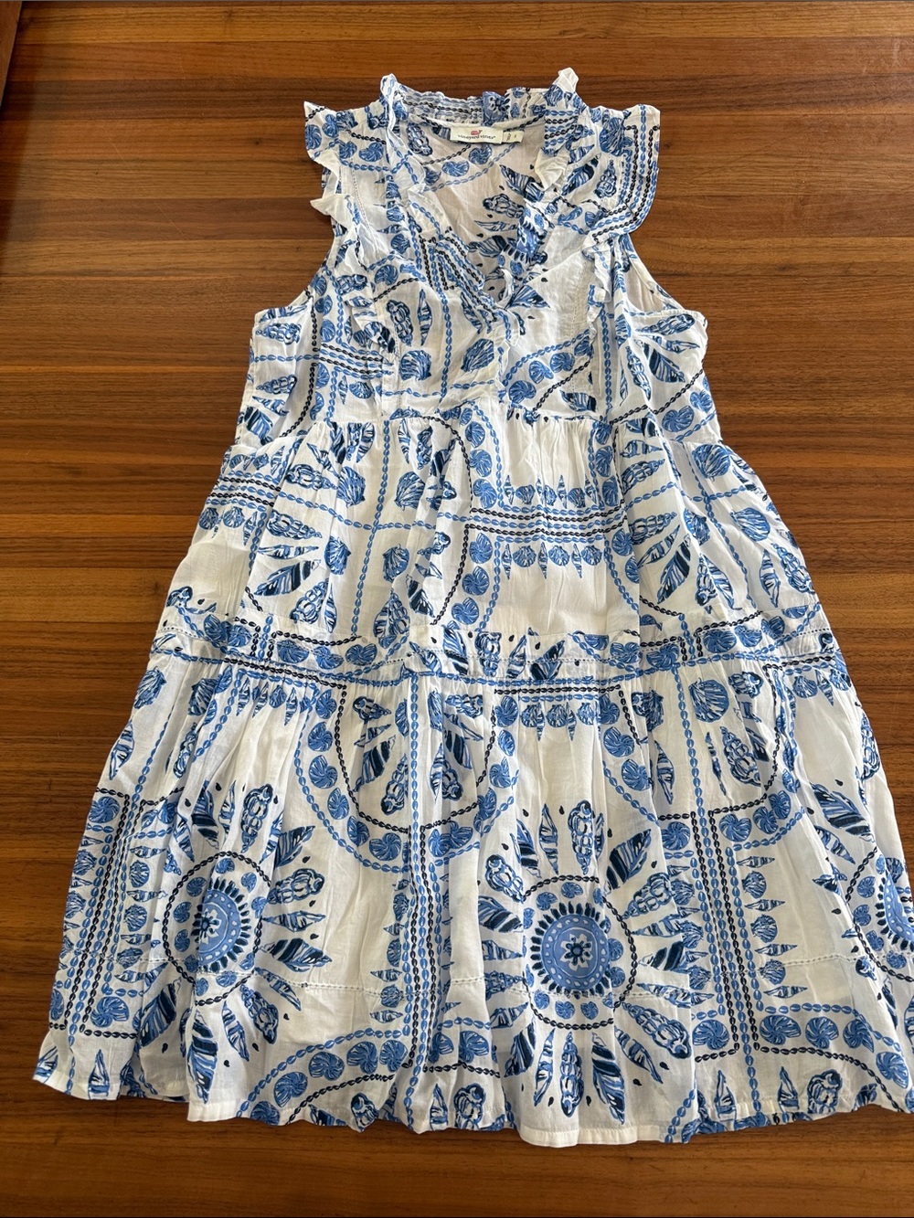 Vineyard Vines Scarf Print Beach Dress sz S